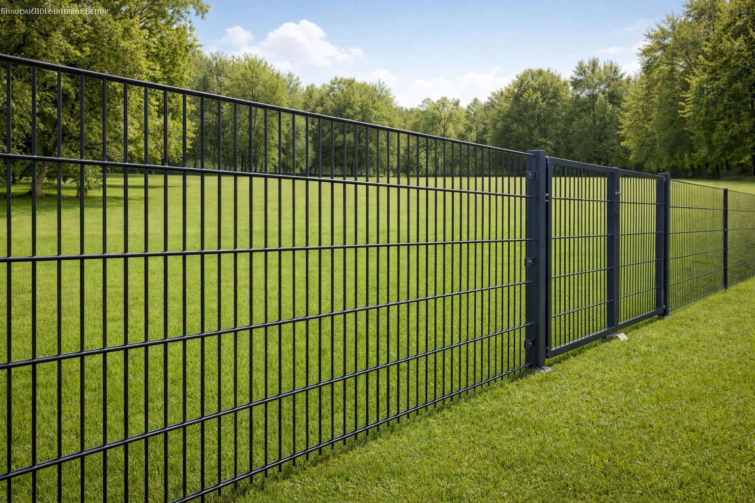 Doppelstabmattenzaun Komplettset