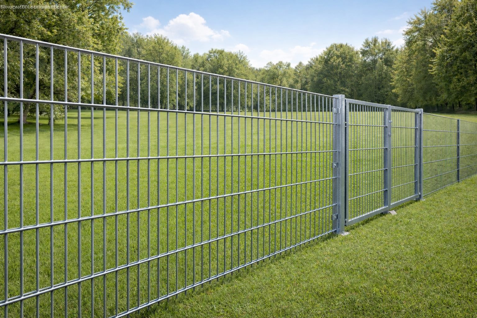 Doppelstabmattenzaun Komplettset