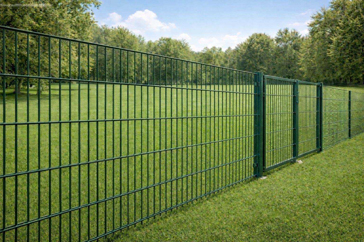 Doppelstabmattenzaun Komplettset